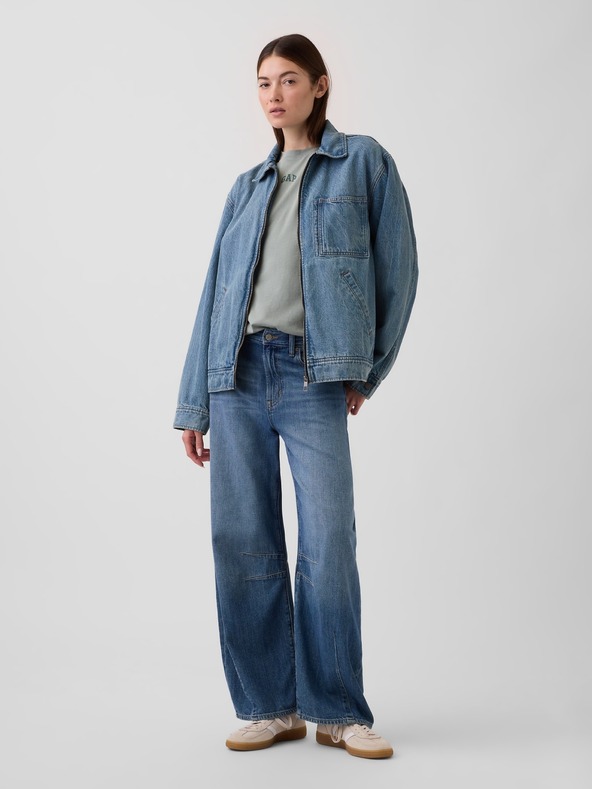 GAP Oversize póló VintageSoft logóval GAP