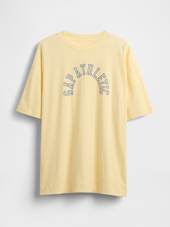 GAP Oversize póló Athletic VintageSoft logóval GAP