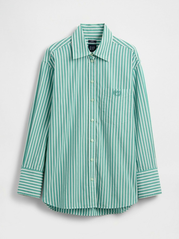 GAP Oversize popelin ing Big Shirt logóval GAP