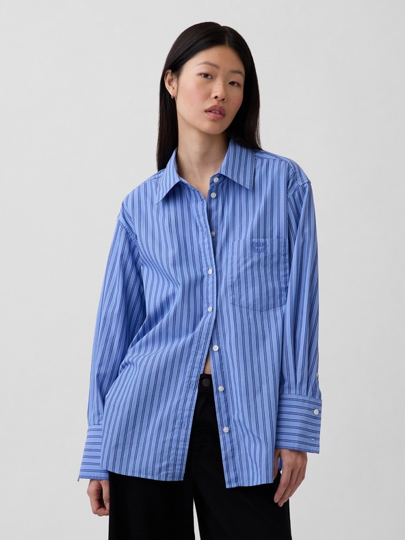 GAP Oversize popelin ing Big Shirt logóval GAP