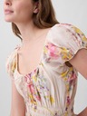 GAP Virágmintás voile maxi ruha GAP
