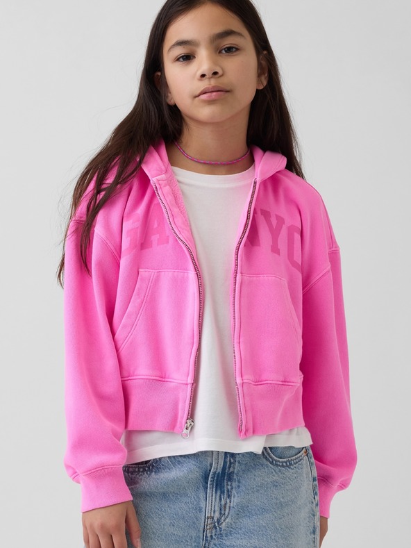 GAP Gyerek oversize pulóver VintageSoft logóval GAP