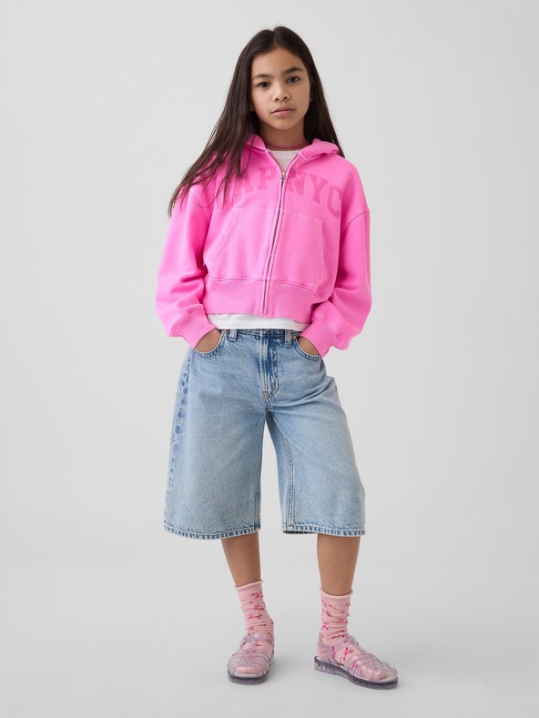 GAP Gyerek oversize pulóver VintageSoft logóval GAP