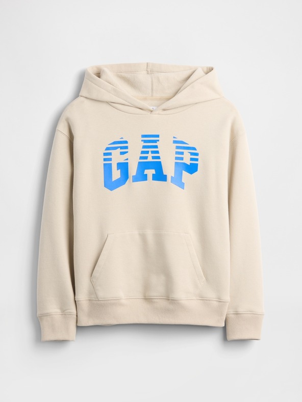GAP Gyerek pulóver logóval és fleece béléssel GAP