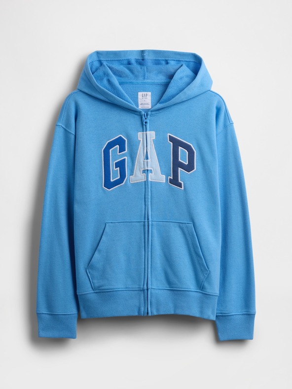 GAP Gyerek pulóver logóval és fleece béléssel GAP