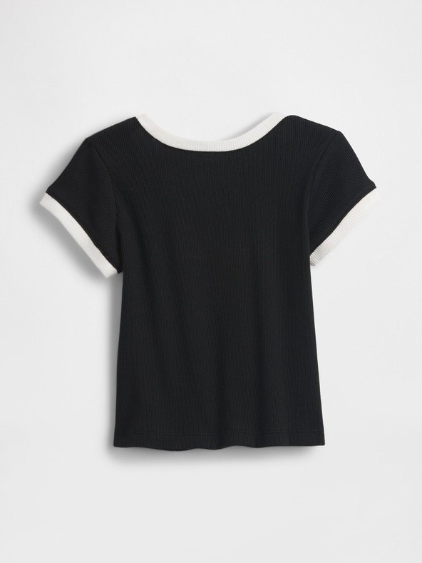 GAP Baby bordázott póló logóval GAP