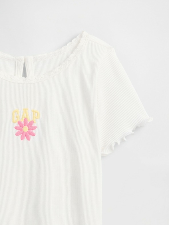 GAP Baby bordázott póló logóval GAP