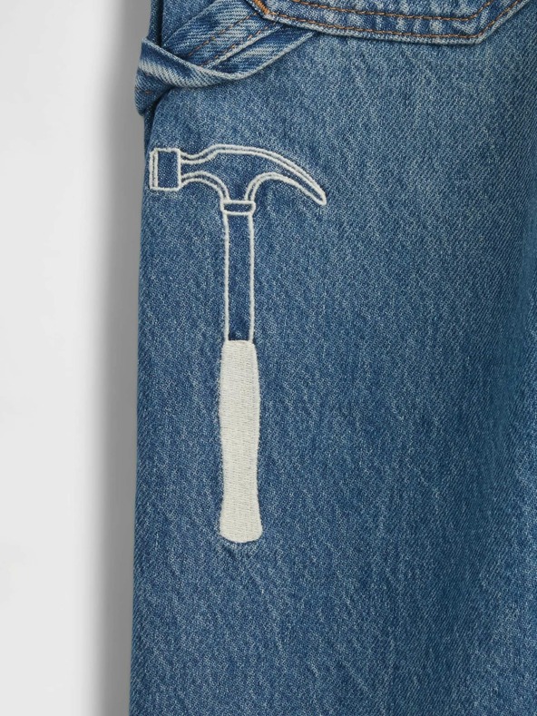 GAP Baby bő szárú cargo farmernadrág GAP