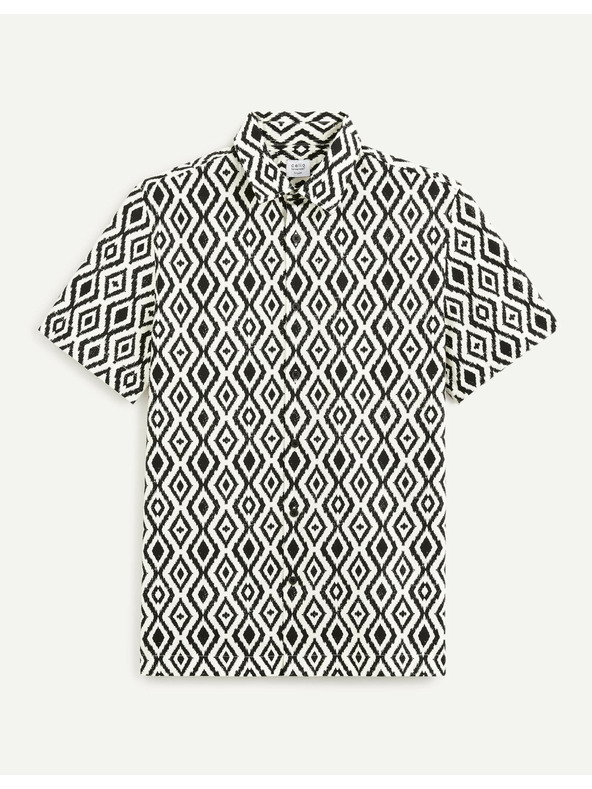Celio Fekete-fehér férfi mintás ing Celio Daprinta
