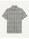 Celio Fekete-fehér férfi mintás ing Celio Daprinta