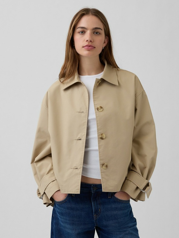 GAP Oversize cropped trenchcoat GAP