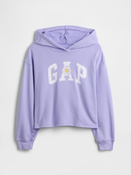 GAP Gyerek pulóver logóval és fleece béléssel GAP