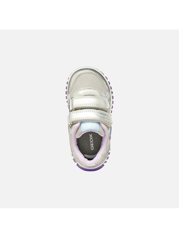 Geox Ezüst Geox Lightyloo világító lány edzőcipő