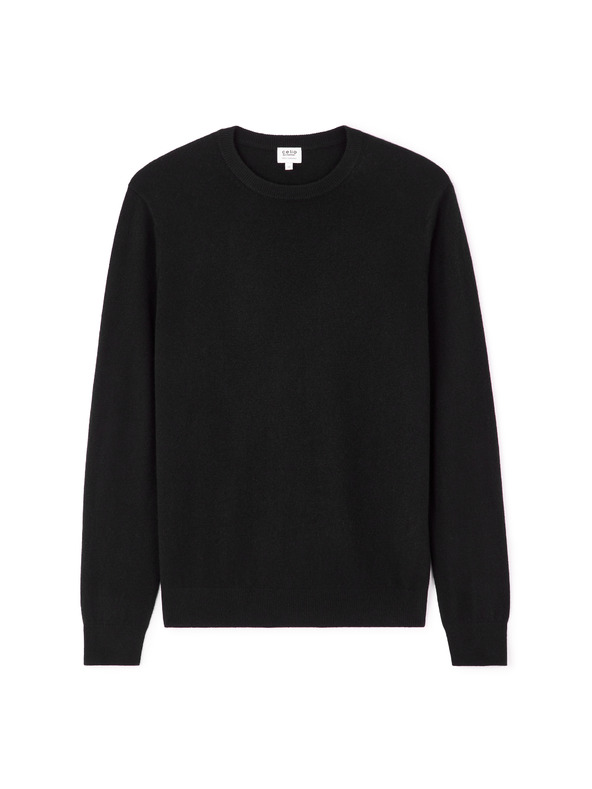 Celio Fekete férfi kasmír pulóver Celio Jecloud