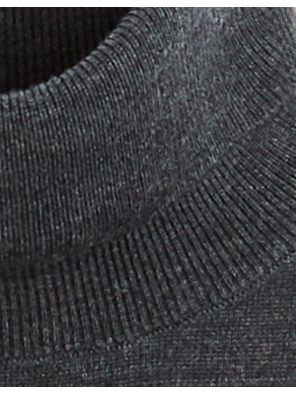 Celio Sötétszürke férfi basic garbó pulóver Celio Menos