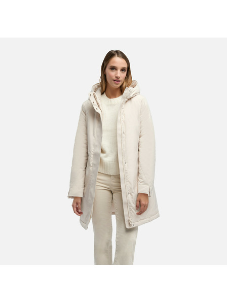 Geox Krém színű női parka Geox Spherica
