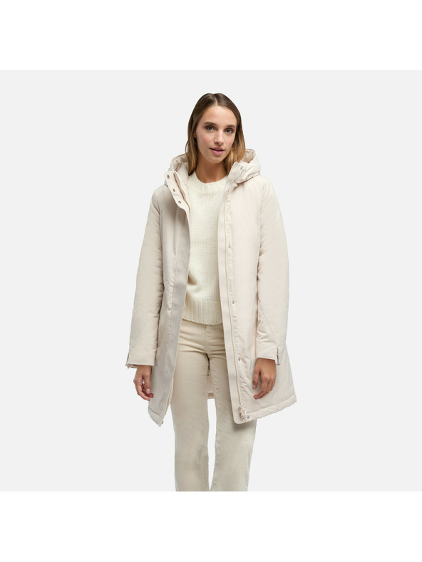 Geox Krém színű női parka Geox Spherica