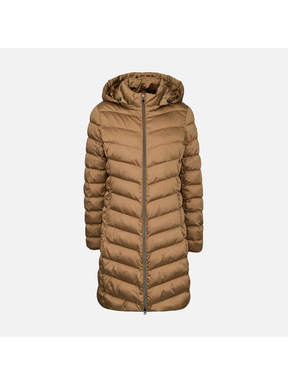 Geox Világosbarna női tollkabát Geox Zosma