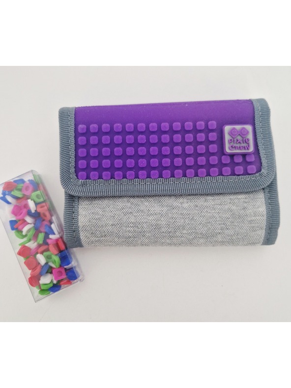 PIXIE CREW PIXIE CREW kreatív szürke/lila pénztárca