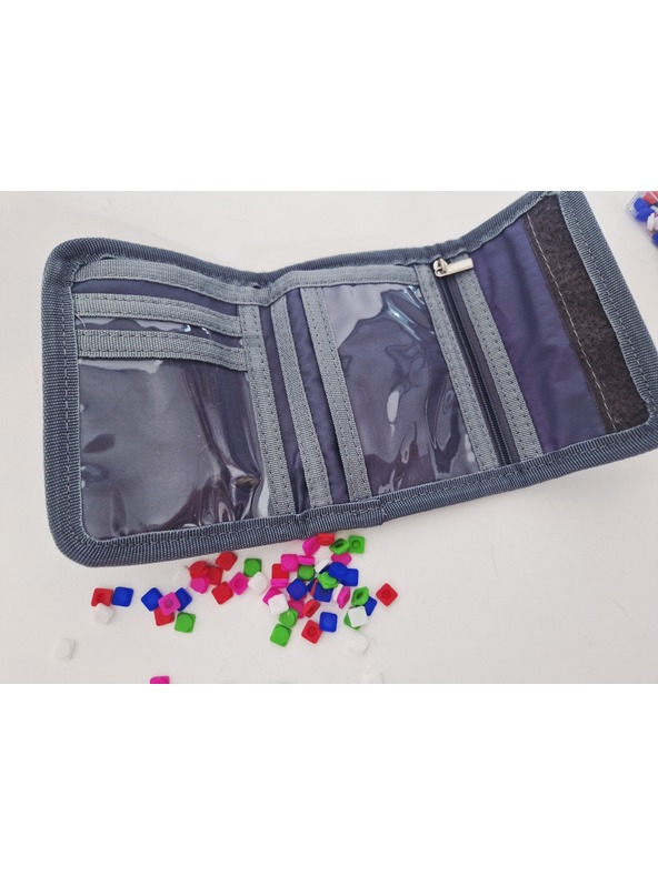 PIXIE CREW PIXIE CREW kreatív szürke/lila pénztárca