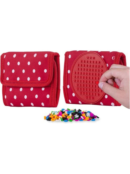 PIXIE CREW PIXIE CREW piros-fehér pöttyös pénztárca