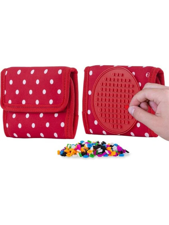 PIXIE CREW PIXIE CREW piros-fehér pöttyös pénztárca