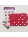 PIXIE CREW PIXIE CREW piros-fehér pöttyös pénztárca