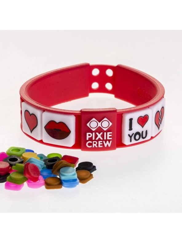 PIXIE CREW PIXIE CREW romantikus pixel szerelmes karkötő piros