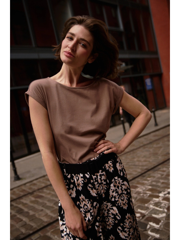 Moodo Világosbarna top Moodo