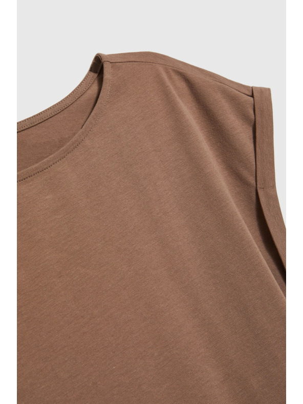 Moodo Világosbarna top Moodo