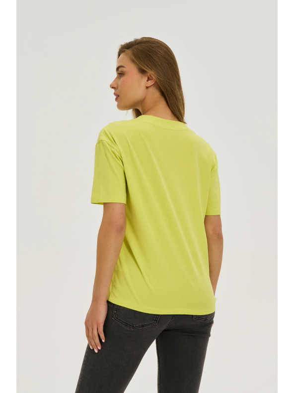 Moodo Sárga top V-nyakkivágással Moodo