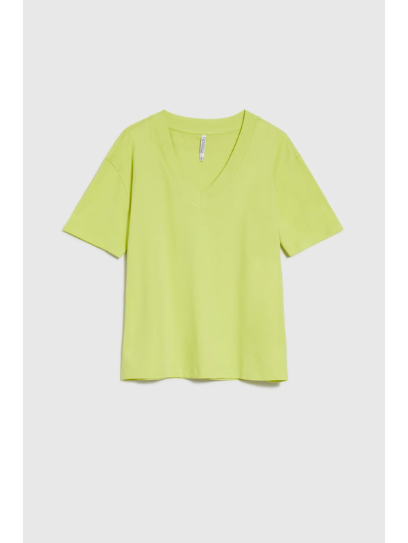 Moodo Sárga top V-nyakkivágással Moodo