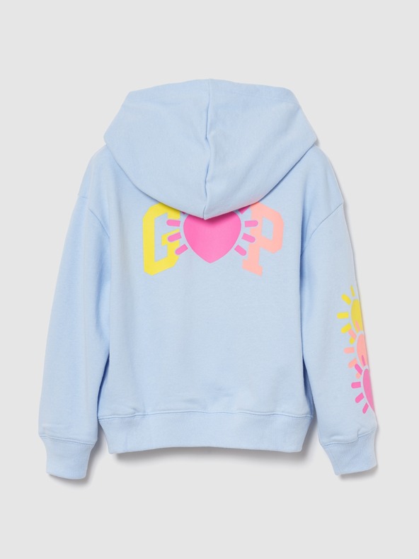 GAP Gyerek pulóver logóval és fleece béléssel GAP