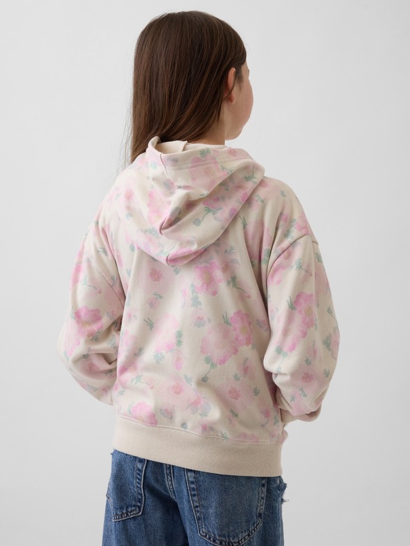 GAP Gyerek cipzáros pulóver logóval GAP