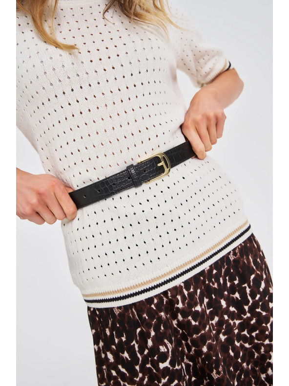 Moodo Fekete állatmintás öv Moodo