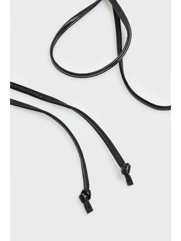 Moodo Virágos kötött fekete öv Moodo