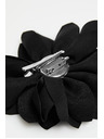 Moodo Textil virágos bross fekete Moodo