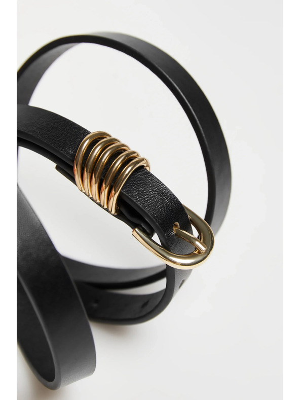 Moodo Arany csatos fekete öv Moodo