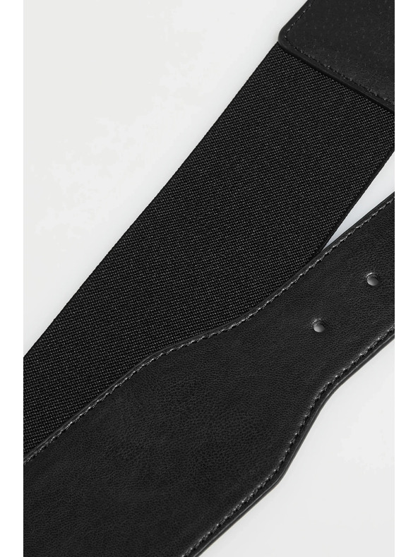 Moodo Fekete széles öv díszcsattal Moodo