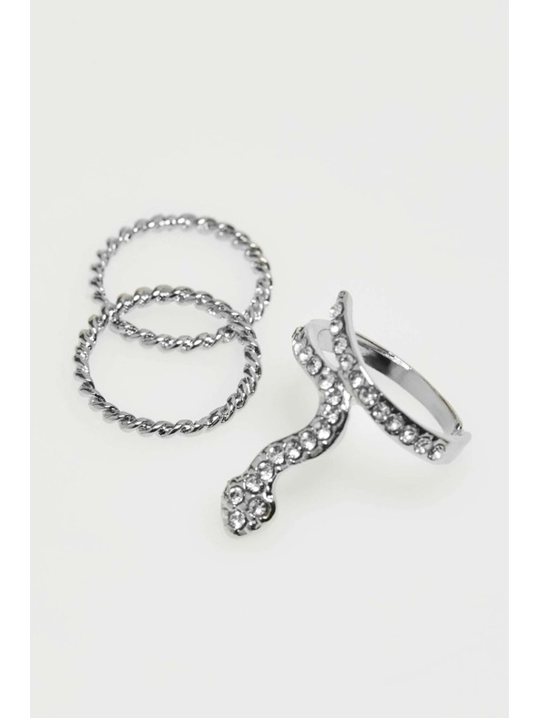 Moodo Cirkónia díszítésű gyűrűszett Moodo