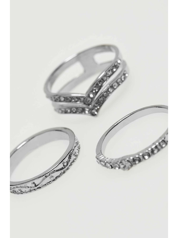 Moodo Cirkónia díszítésű gyűrűszett Moodo