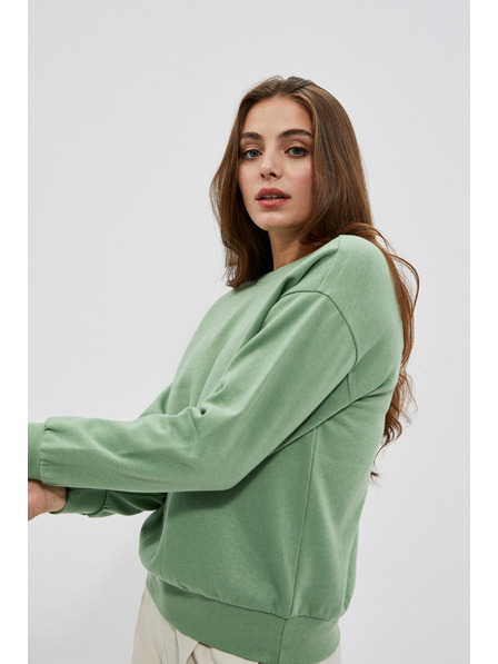 Moodo Hátul kivágott blúz olíva Moodo