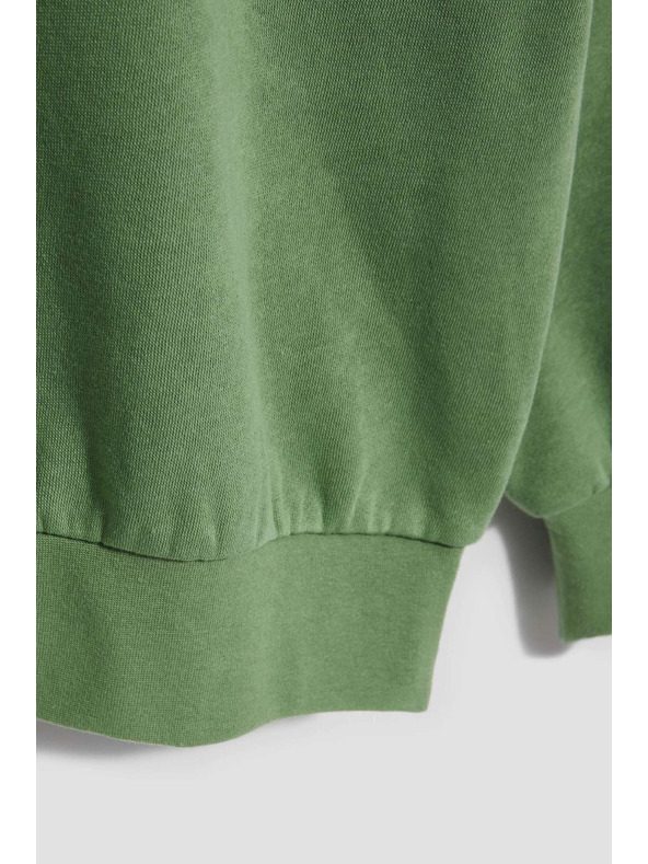 Moodo Hátul kivágott blúz olíva Moodo