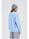 Moodo V-nyakú blúz világoskék Moodo