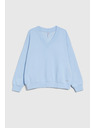 Moodo V-nyakú blúz világoskék Moodo
