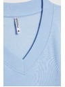 Moodo V-nyakú blúz világoskék Moodo