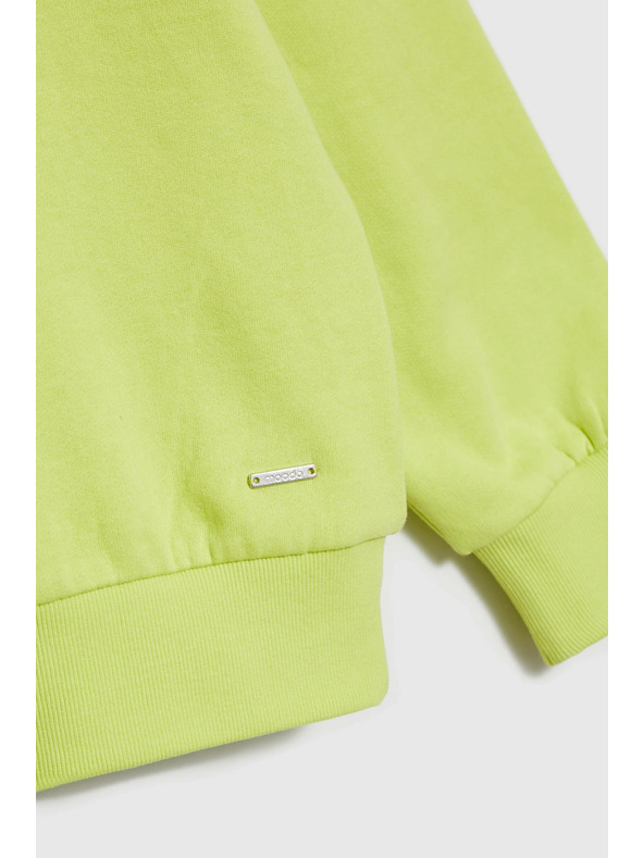 Moodo V-nyakú blúz lime zöld Moodo