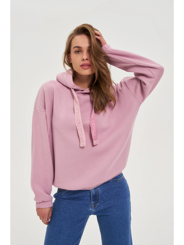Moodo Kapucnis pulóver rózsaszín Moodo