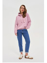Moodo Kapucnis pulóver rózsaszín Moodo