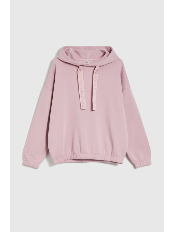 Moodo Kapucnis pulóver rózsaszín Moodo